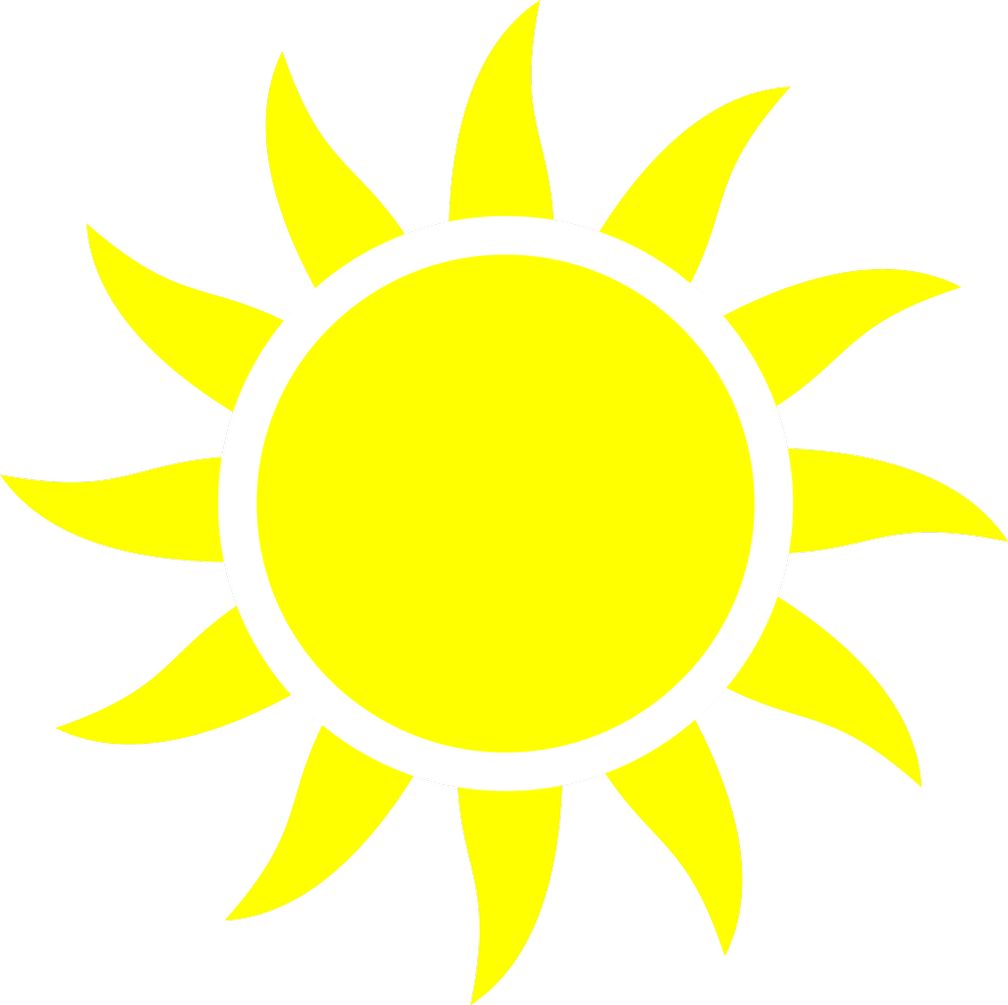 Obrázek, ikona, symbol jasno-slunečno