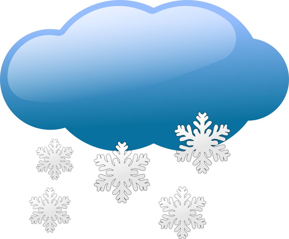 Obrázek, ikona, symbol sněhové přeháňky